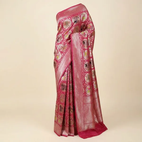Pink_Designer_Printed_And_Dolla_Silk_Fabric_Sarees