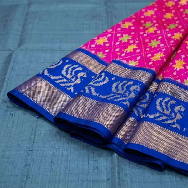 Multicolor_Designer_Ikkat_Saree