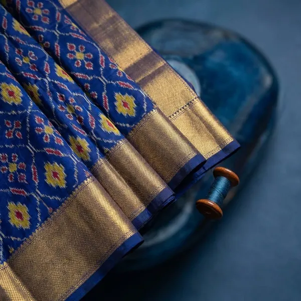 Multicolor_Designer_Ikkat_Saree