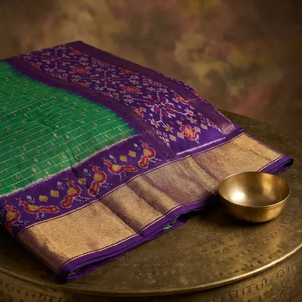 Multicolor_Designer_Ikkat_Saree