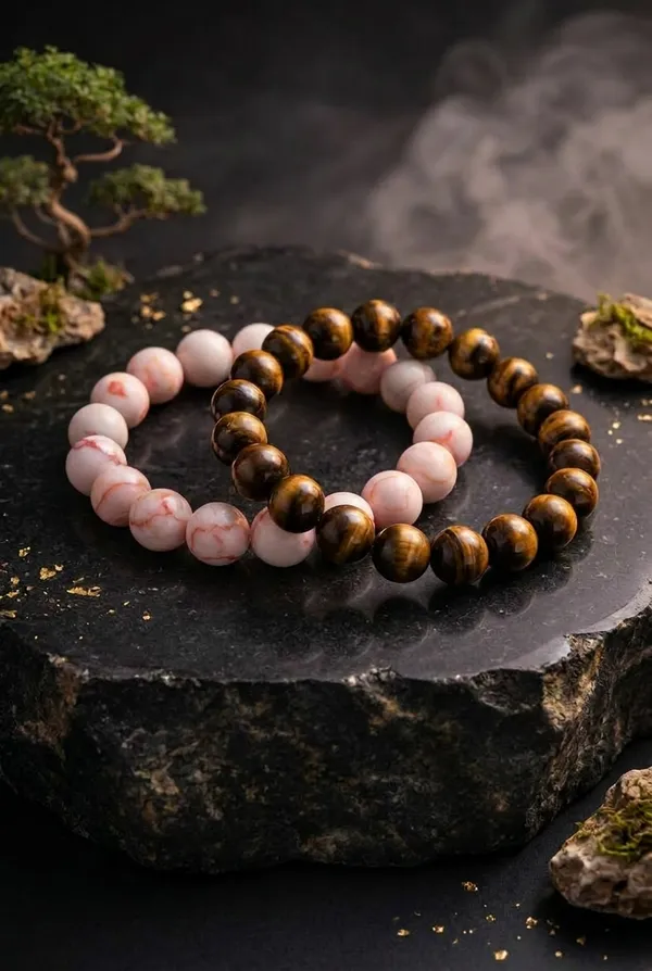 Royal_Power_and_Emotional_Balance_Bracelet_Tiger_Eye_Zebra_Jasper_Pack_of_2