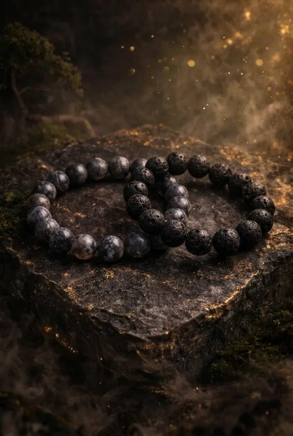 Protection_and_Grounding_Energy_Bracelet__Larvikite_and_Lava_Stone_Pack_of_2