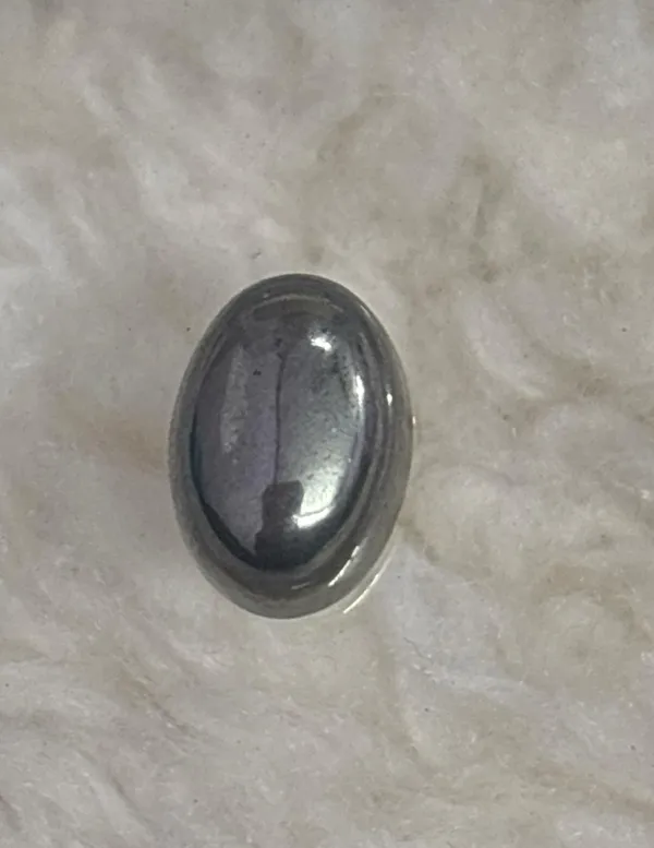 Black_Natural_Pyrite_Stone_Crystal_Ring_Oval_Cabochon_Gemstone_In_Silver_Metal_Setting