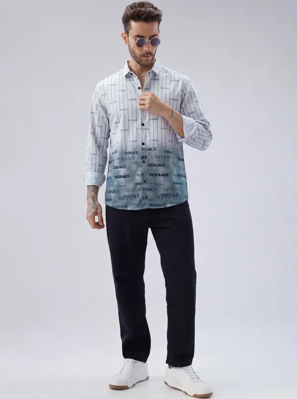 Black_And_White_Cotton_Casual_Printed_Full_Sleeve_Shirt_For_Men