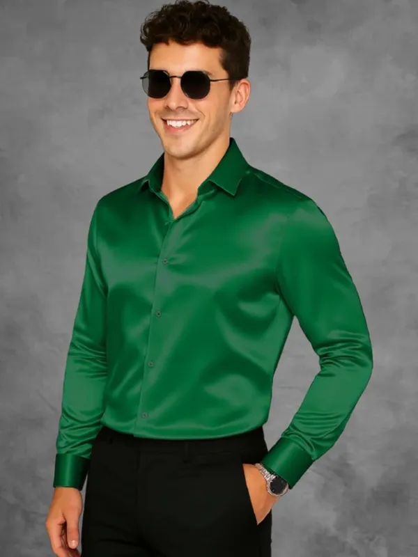 Green_Satin_Solid_Full_Sleeve_Shirt_For_Men