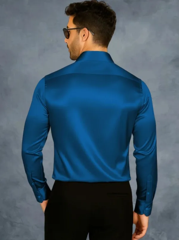 Blue_Satin_Solid_Full_Sleeve_Shirt_For_Men