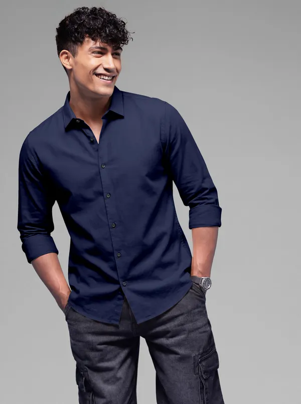 Blue_Cotton_Casual_Solid_Full_Sleeve_Shirt_For_Men