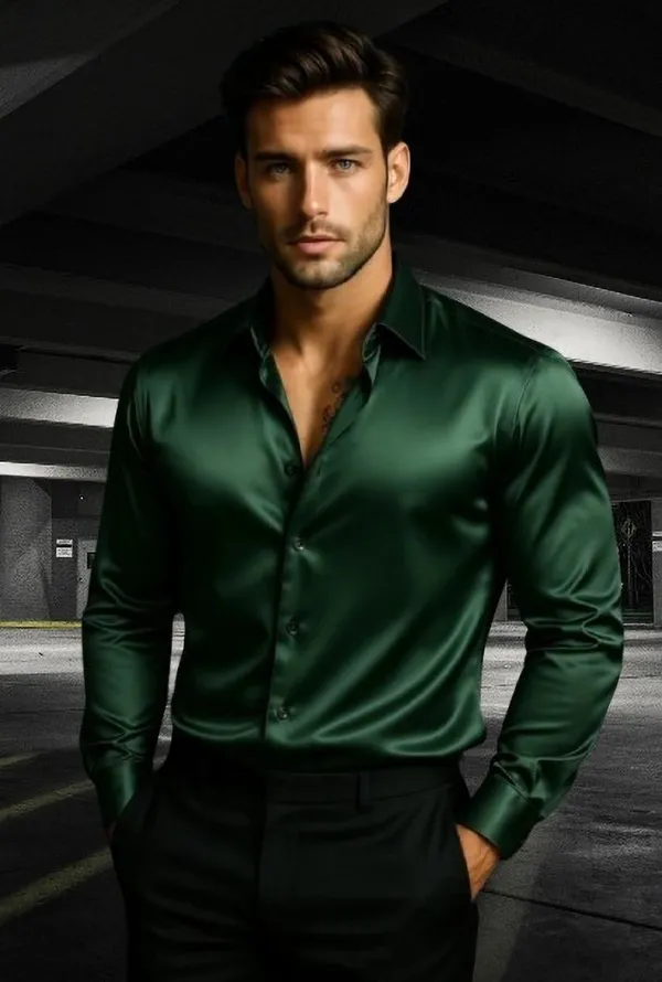 Green_Satin_Solid_Full_Sleeve_Shirt_For_Men