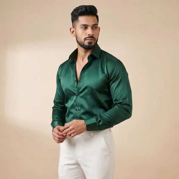 Green_Satin_Solid_Full_Sleeve_Shirt_For_Men