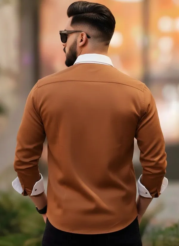 Brown_Satin_Solid_Full_Sleeve_Shirt_For_Men