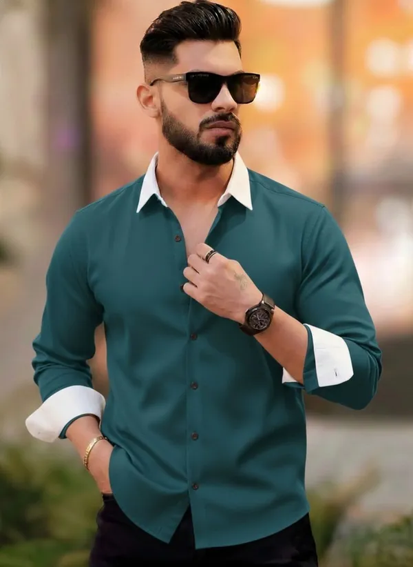 Green_Satin_Solid_Full_Sleeve_Shirt_For_Men