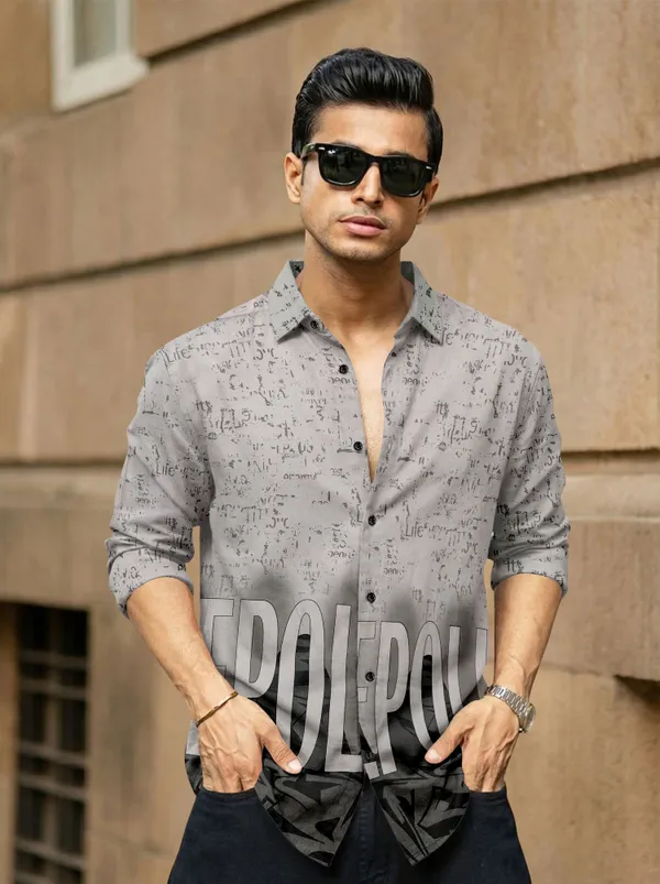 Grey_And_Black_Cotton_Blend_Printed_Full_Sleeve_Shirt_For_Men