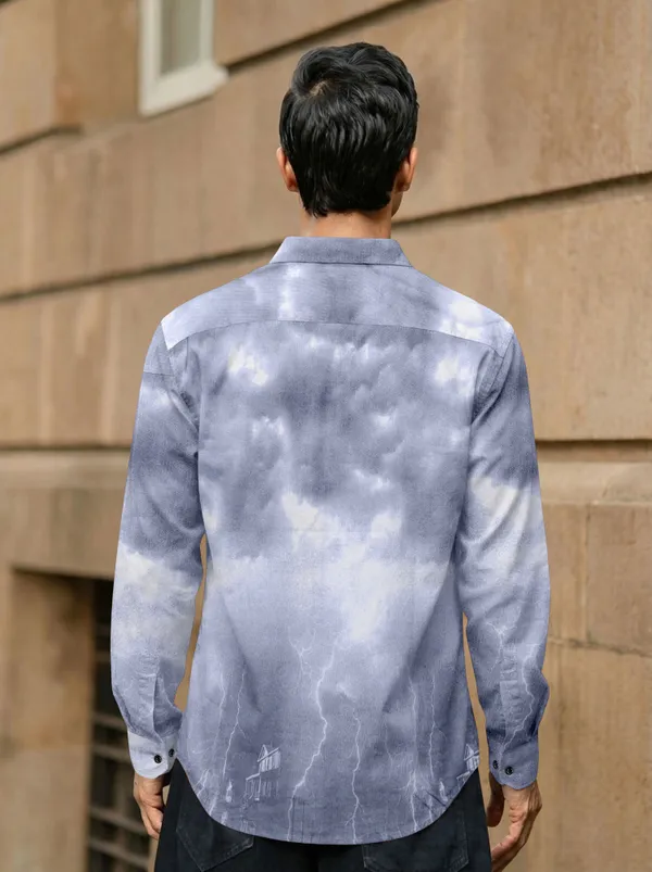 Blue_Cotton_Blend_Printed_Full_Sleeve_Shirt_For_Men