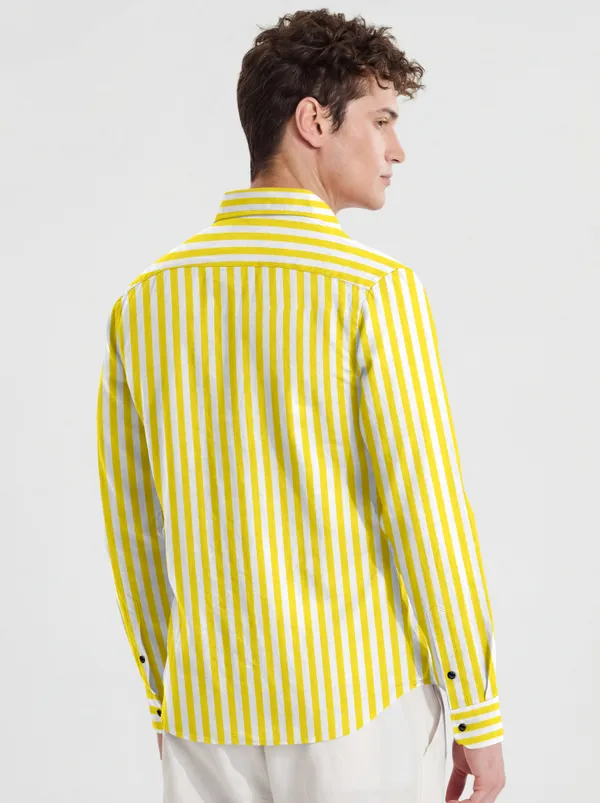 Yellow_Cotton_Blend_Striped_Full_Sleeve_Shirt_For_Men