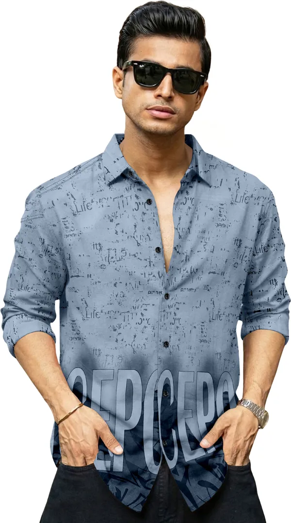 Grey_Cotton_Blend_Graphic_Printed_Full_Sleeve_Shirt_For_Men