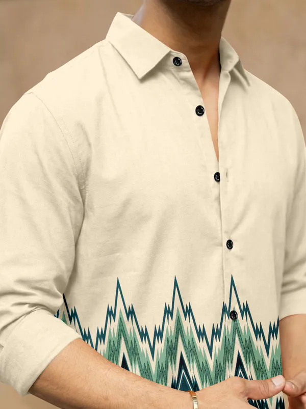 Cream_Cotton_Blend_Graphic_Print_Full_Sleeve_Shirt_For_Men