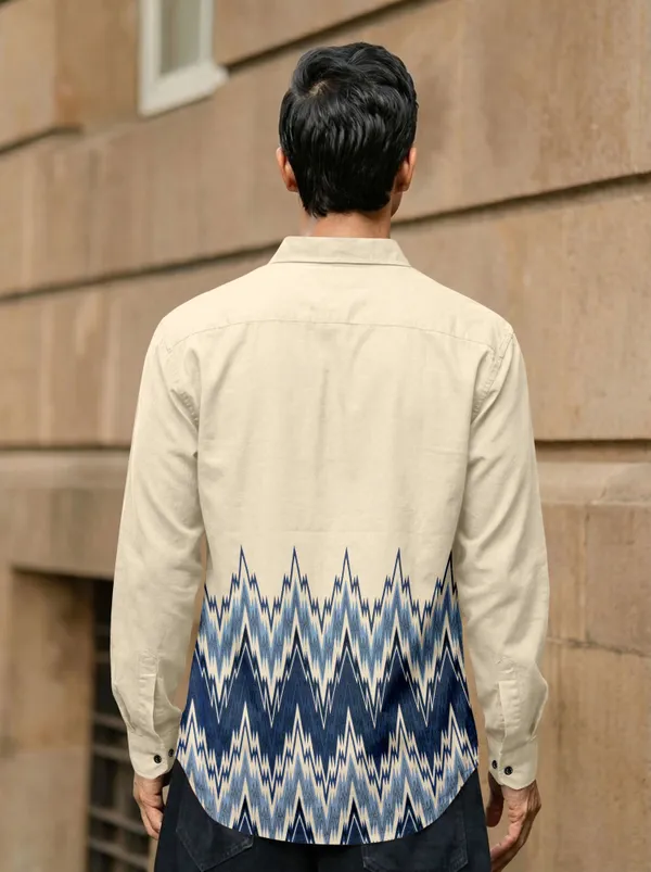Cream_And_Blue_Cotton_Blend_Printed_Full_Sleeve_Shirt_For_Men
