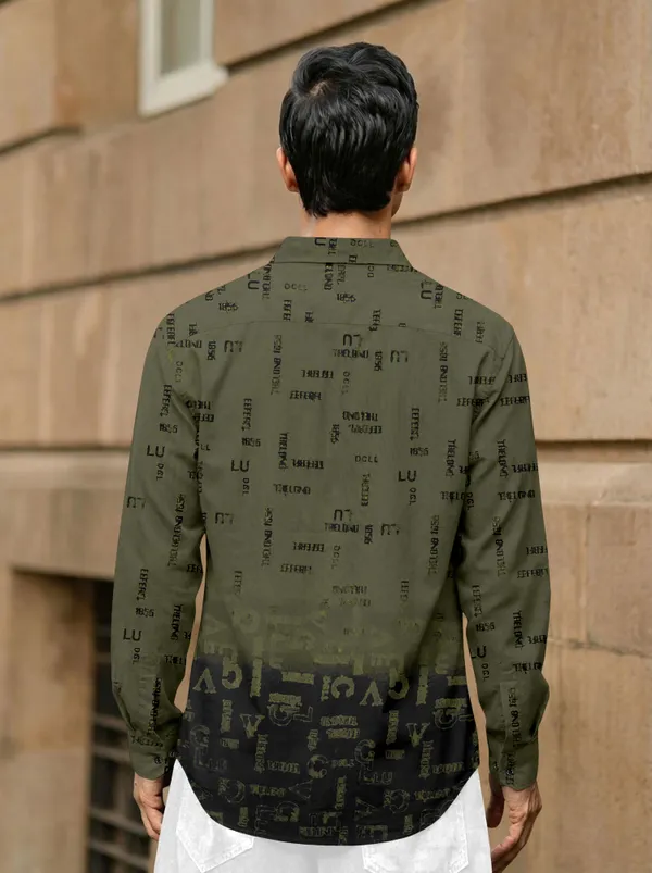 Green_Cotton_Blend_Printed_Full_Sleeve_Shirt_For_Men