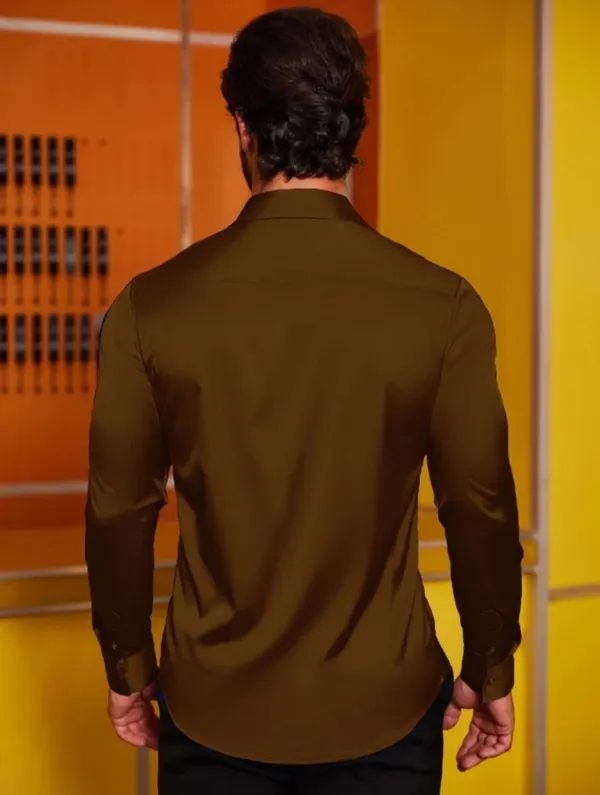 Brown_Satin_Solid_Full_Sleeve_Shirt_For_Men