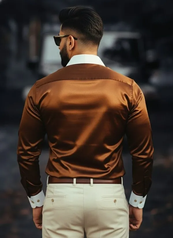 Brown_Satin_Solid_Full_Sleeve_Shirt_For_Men