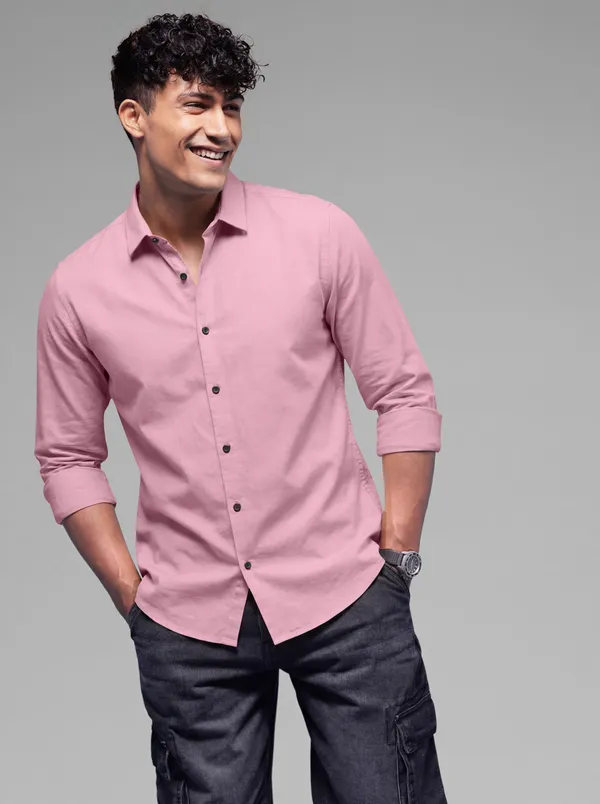 Pink_Cotton_Casual_Solid_Full_Sleeve_Shirt_For_Men