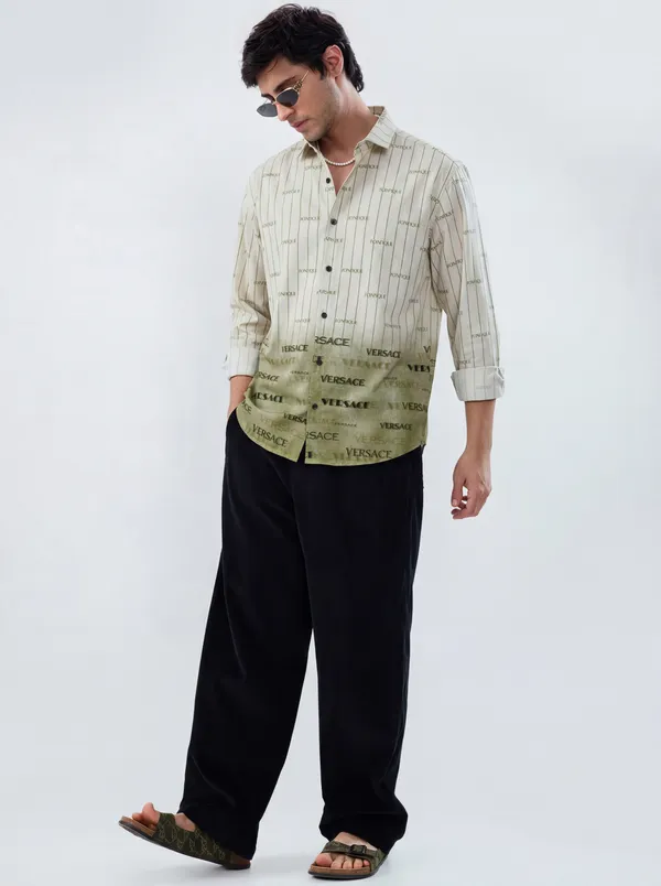 Beige_And_Green_Cotton_Casual_Printed_Full_Sleeve_Shirt_For_Men