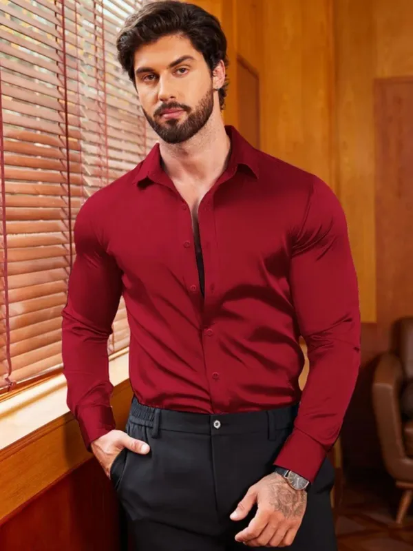 Red_Satin_Solid_Full_Sleeve_Shirt_For_Men