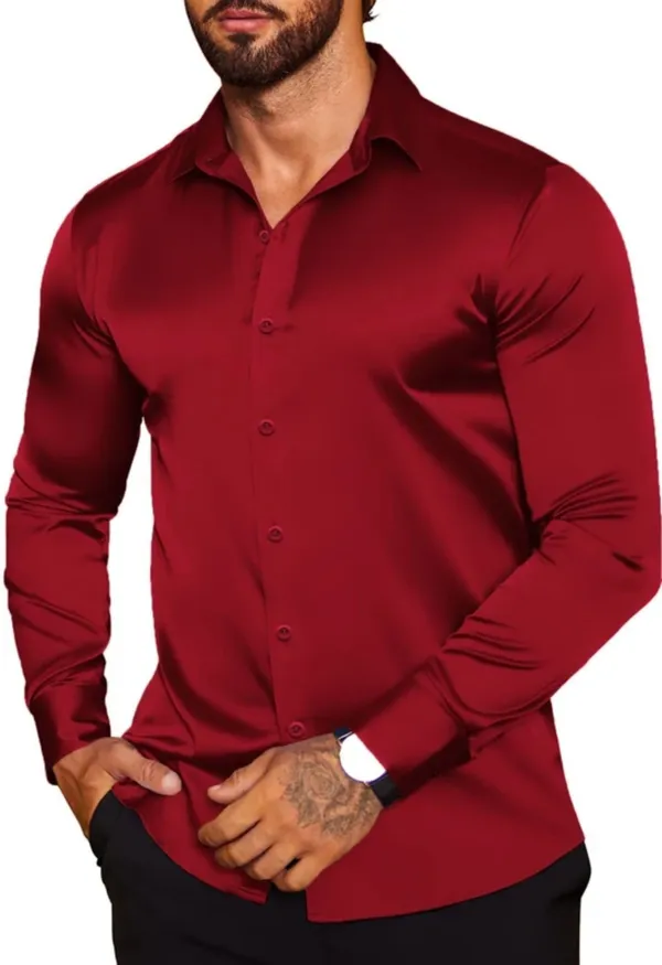 Red_Satin_Solid_Full_Sleeve_Shirt_For_Men