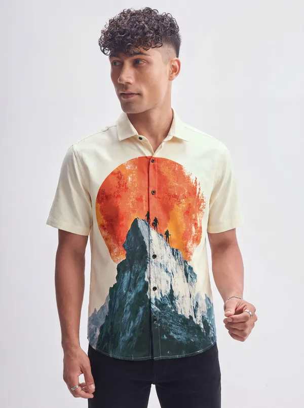 Multicolor_Cotton_Casual_Printed_Half_Sleeve_Shirt_For_Men
