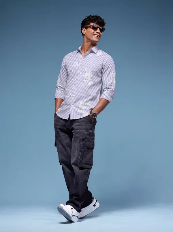 Purple_And_White_Cotton_Casual_Printed_Full_Sleeve_Shirt_For_Men