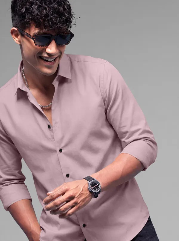 Pink_Cotton_Casual_Solid_Full_Sleeve_Shirt_For_Men