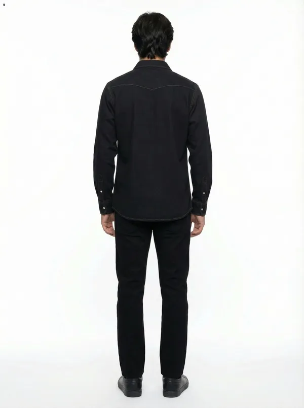 Black_Western_Midweight_Denim_Shirt