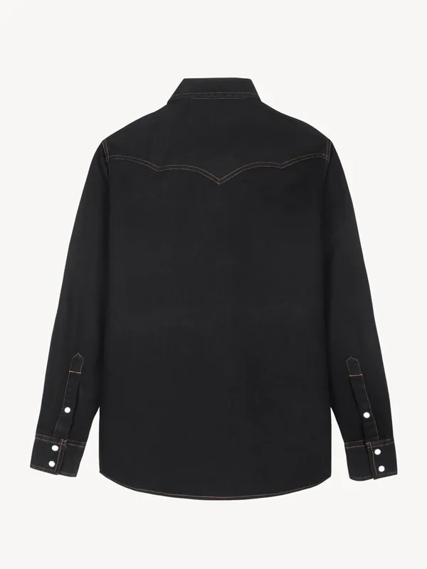 Black_Western_Midweight_Denim_Shirt