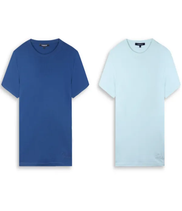 Navy_Blue_And_Blue_Cotton_T_Shirt_Pack_Of_2