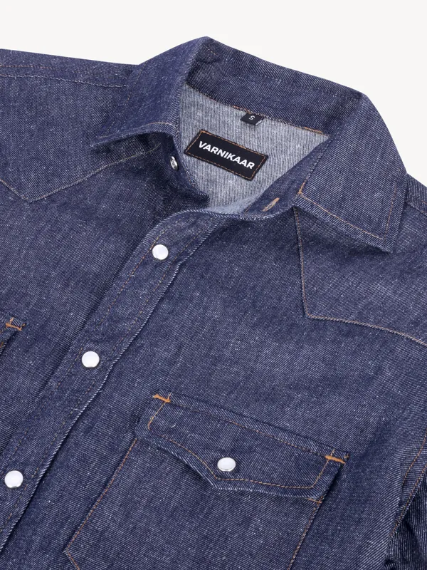 Cotton_Hemp_Denim_Western_Shirt_-_Blue