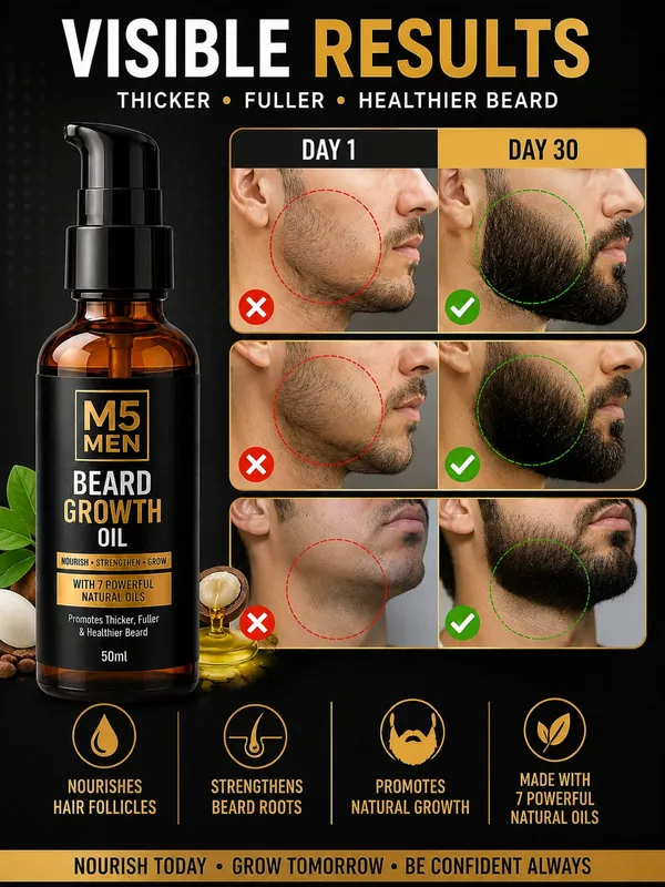 M5_MEN_Beard_Hair_Growth_Oil,_50_ml,_for_Faster_Beard_Growth_and_Thicker_Looking_Beard,_Natural_Actives,_No_Harmful_Chemicals