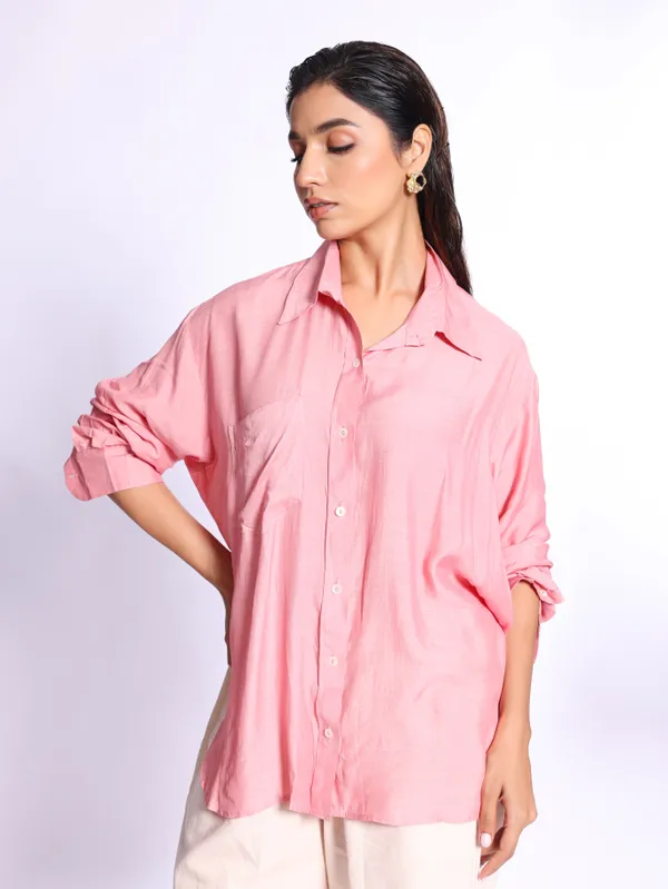 CALM_Shirt_(Pink)_–_Stylish_Casual_Shirt_For_Women