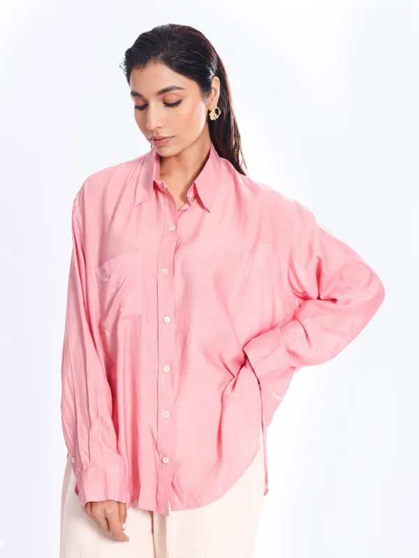 CALM_Shirt_(Pink)_–_Stylish_Casual_Shirt_For_Women