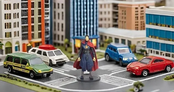 A_Magical_Hub_Dr._Stranger_6_Inch_Action_Figure_Toy_With_Weapon,_Titan_Super_Heroes_Series_Pack_Of_1