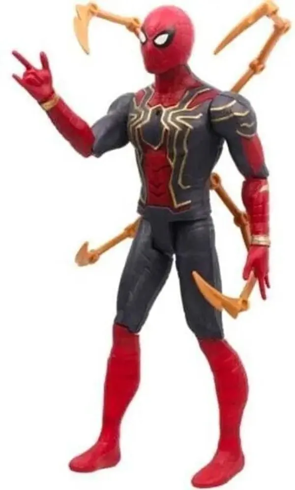 A_Magical_Hub_Spider_Man_Action_Figure_Toys_With_Weapon_And_Led_Light_Super_Heroes_Toy_Red_Pack_Of_1