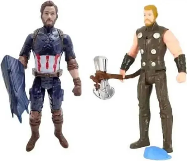 A_Magical_Hub_Avenger_Superheroes_Captain_America_And_Thor_Combo_Pack,_Action_Figure_Toys_Pack_Of_2