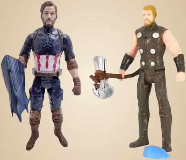 A_Magical_Hub_Avenger_Superheroes_Captain_America_And_Thor_Combo_Pack,_Action_Figure_Toys_Pack_Of_2