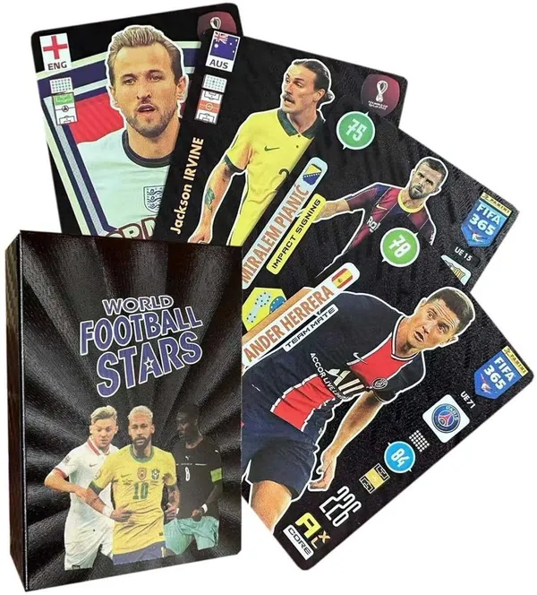A_Magical_Hub_Football_Star_Cards_55_Gold_Foil_Football_Trading_Card_For_Football_Black_Pack_Of_2