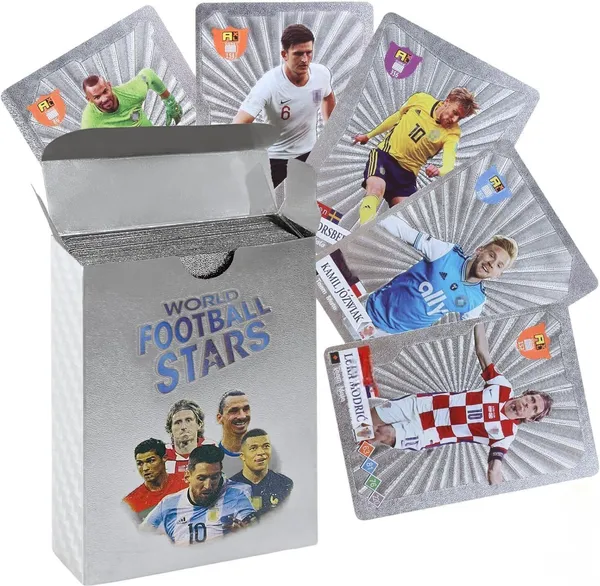 A_Magical_Hub_Champions_League_Football_Collector_Cards_55_Pcs_Unofficial_Trading_Card_Game_Football_Silver_Pack_Of_2
