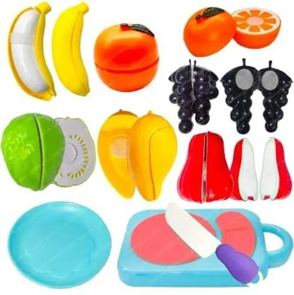 A_Magical_Hub_8_Pcs_Fruits_Play_Toy_Set_With_Pan,_Pretend_Play_Food_Cooking_Toy_For_Kids_Pack_Of_1
