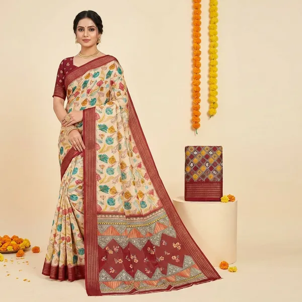 Brown_Aura_Cotton_Silk_Digital_Print_With_Latkan_Work_Saree_For_Women