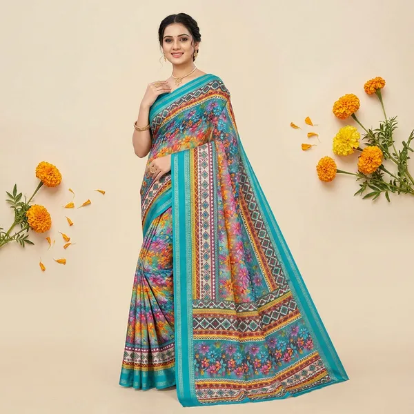 Sky_Aura_Cotton_Silk_Digital_Print_With_Latkan_Work_Saree_For_Women