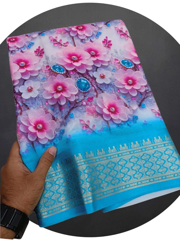 Light_Sky_Aura_Cotton_Silk_Digital_Print_With_Latkan_Work_Saree_For_Women