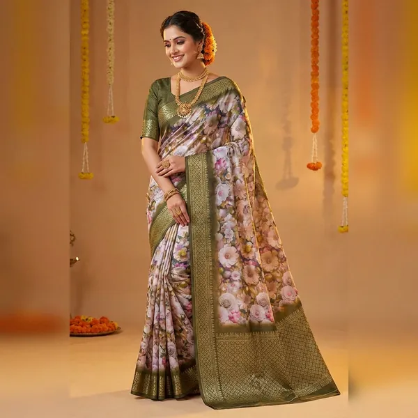 Mehndi_Aura_Cotton_Silk_Digital_Print_With_Latkan_Work_Saree_For_Women