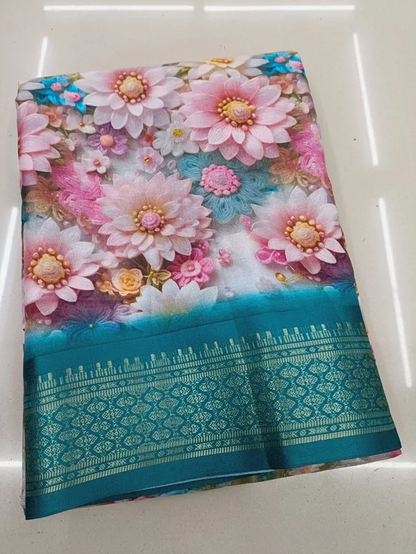 Dark_Rama_Aura_Cotton_Silk_Digital_Print_With_Latkan_Work_Saree_For_Women